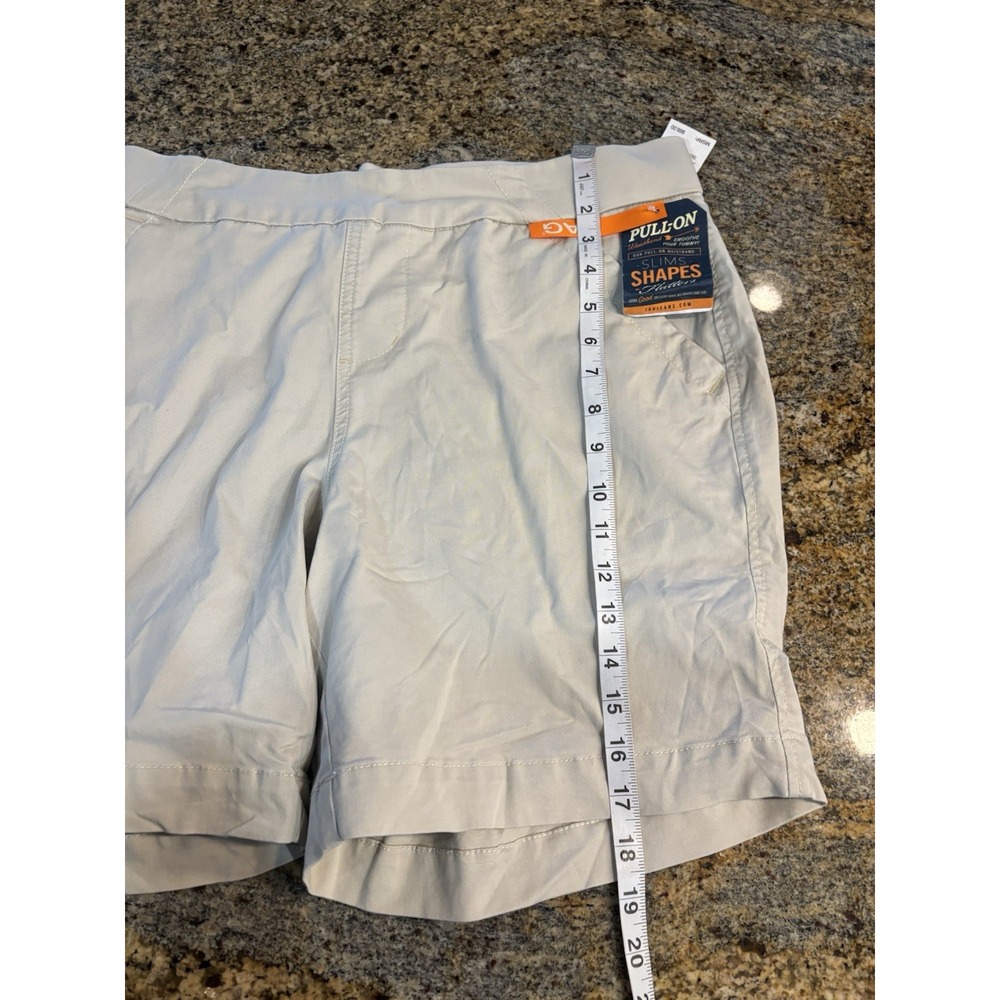 NWT Jag Jeans Womens Beige Twill Gracie‎ 8" Pull On Shorts Size 16W JE2638331 - Picture 9 of 9